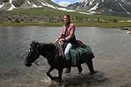 Pferdetrekking in Burjatien